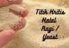Titik Kritis Halal Ragi