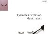 Eyelashes Extension dalam Islam