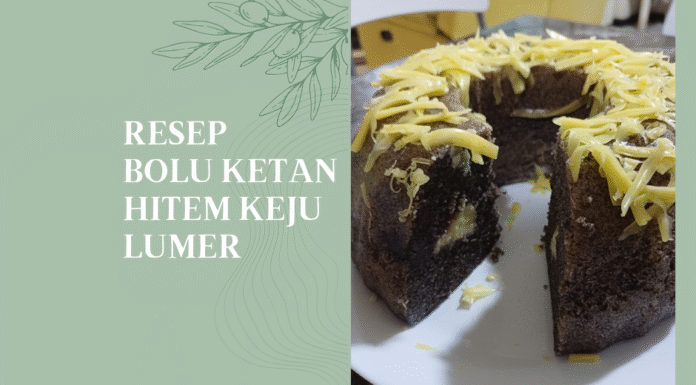 Resep Bolu Ketan Hitam Keju Lumer